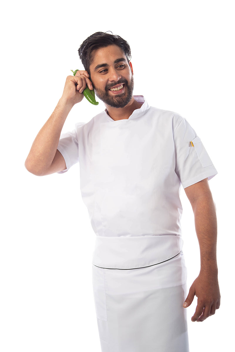 Classic Waist Apron - White