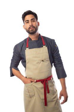 Ibiza Bib Apron - Sand