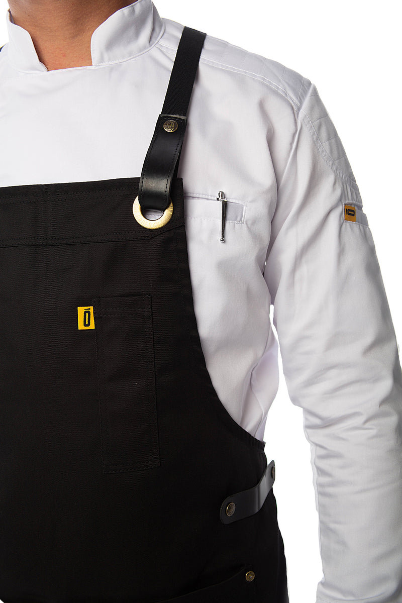 Rocco Bib Apron - Black