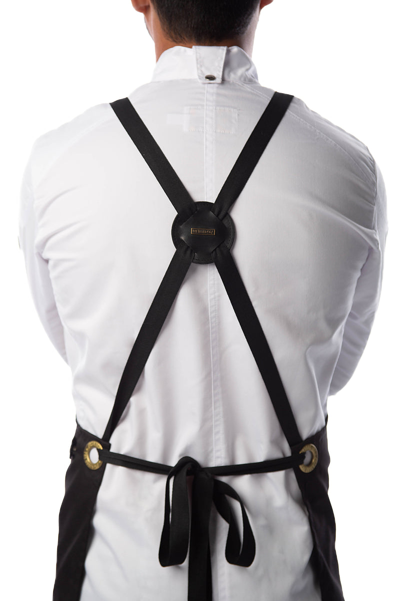 Rocco Bib Apron - Black