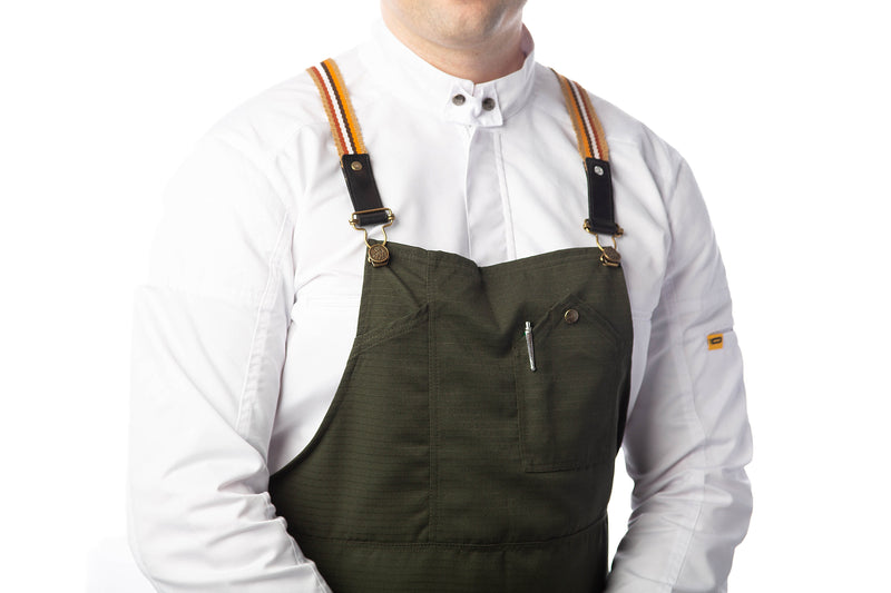 Canvas Bib Apron - Olive