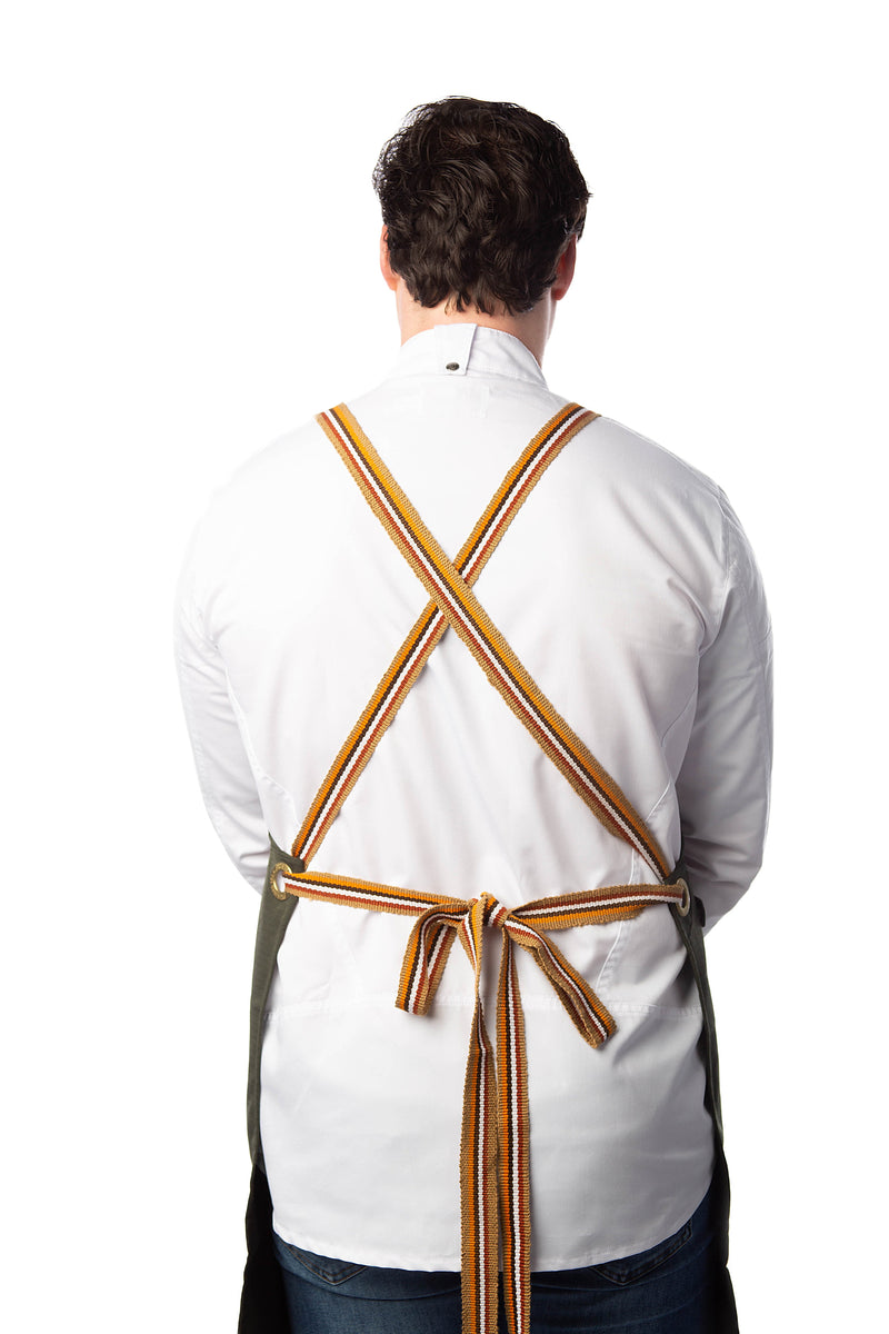Canvas Bib Apron - Olive