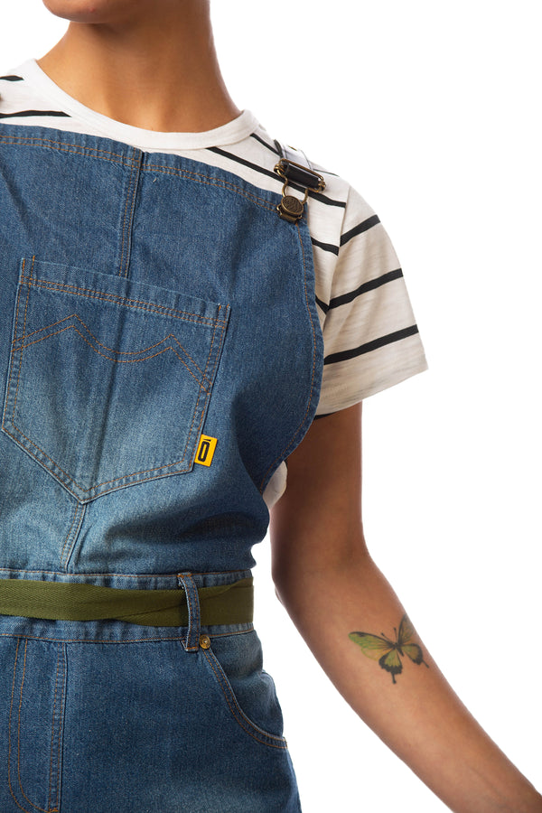 Frankie Bib Apron - Blue