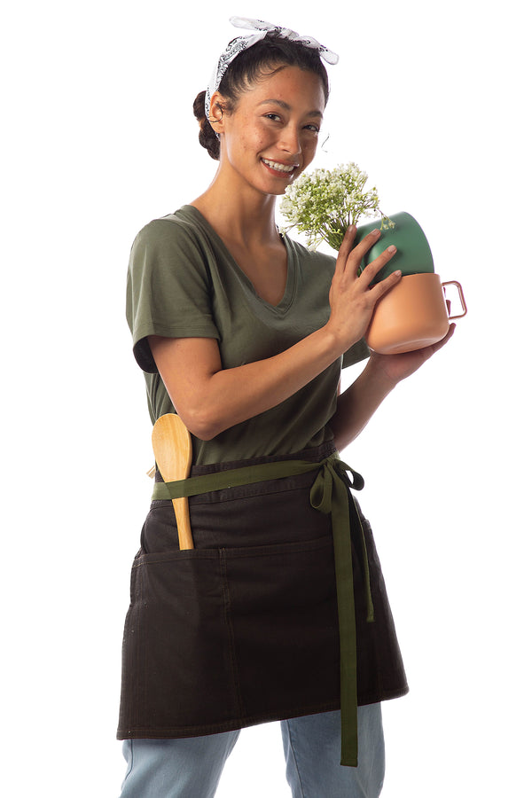 Chelsea Waist Apron - Brown