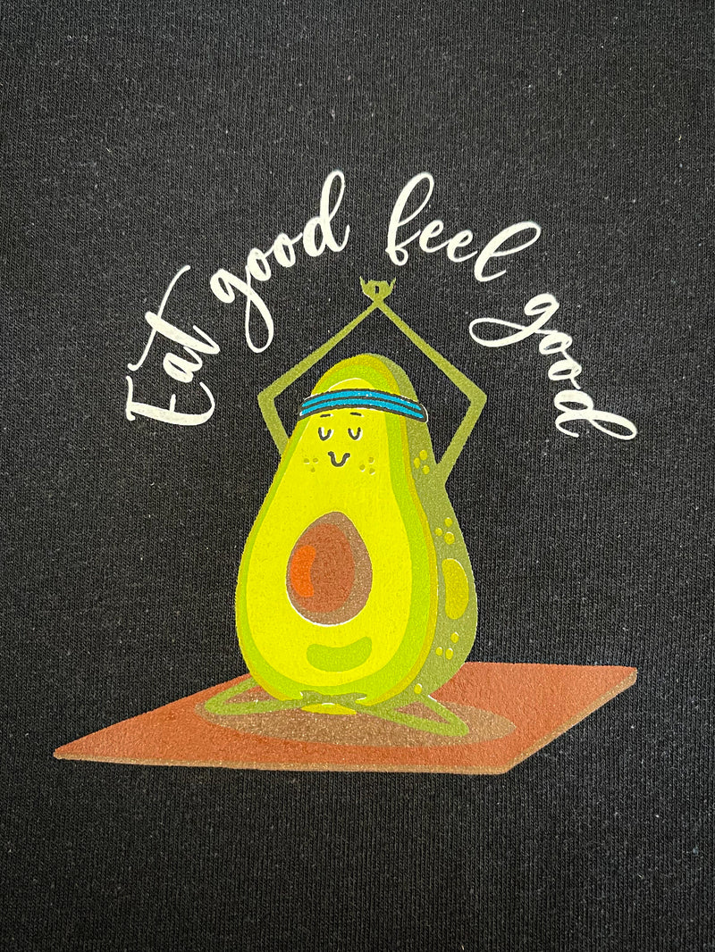 Feel Good, Unisex Black T-Shirt